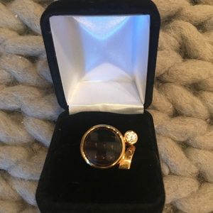 Modernist Style Amethyst Ring